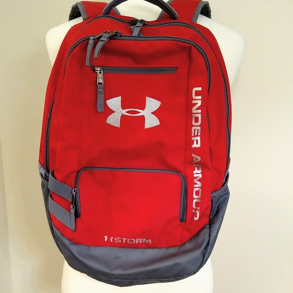 under armour storm backpack red